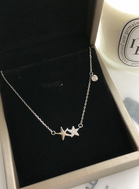 ins纯银小海星礼物锁骨链