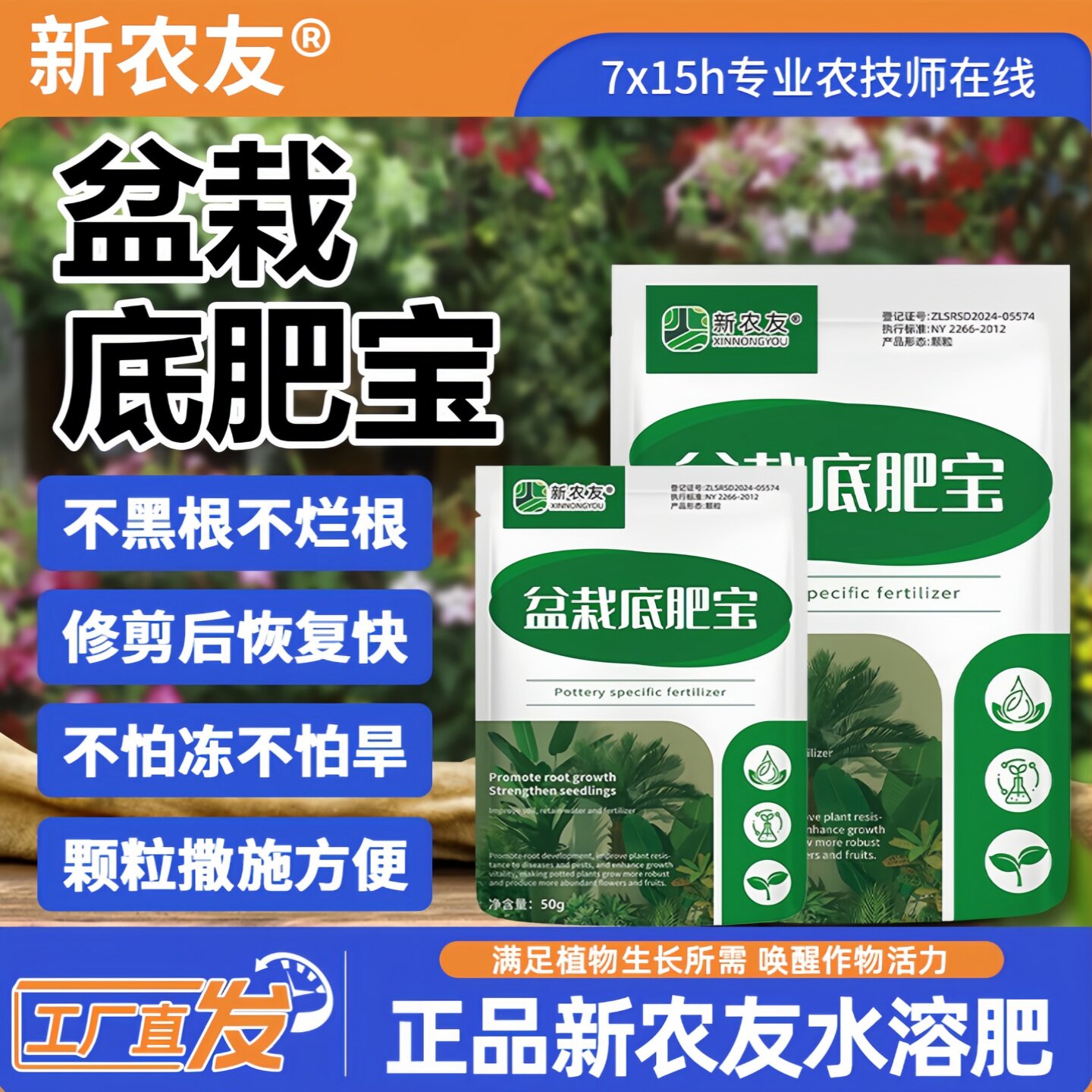 家庭园艺盆栽底肥宝修剪后恢复快