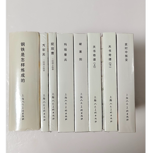 上海人民美术精装连环画（全八册）：钢铁是怎样炼成的+玛瑙鏖兵+破襄阳+袁时中叛变+天书奇谭（上下）+捉放曹+虎牢关