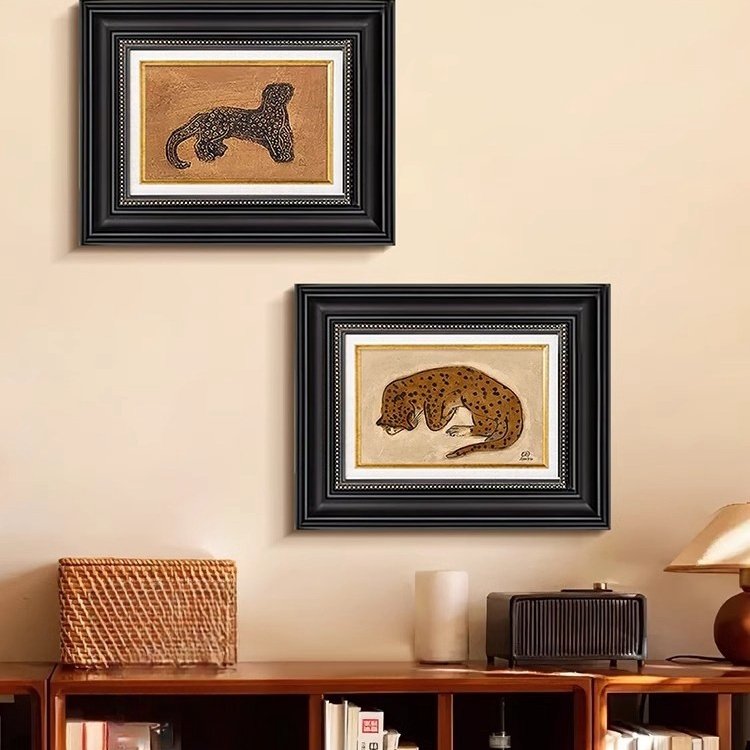 金钱豹装饰画法式设计师中古挂画常玉卧室床头壁画沙发背景墙挂画,家居饰品,现代装饰画,淘宝优惠券,粉丝福利购,淘宝优惠卷