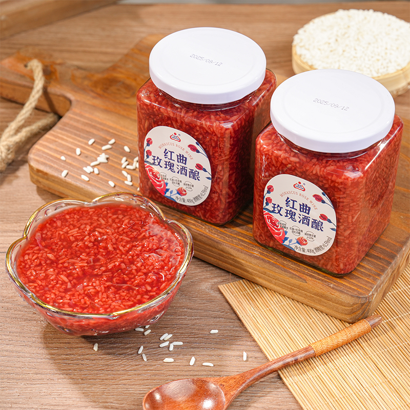 生龙孝感特产红曲玫瑰酒酿400g