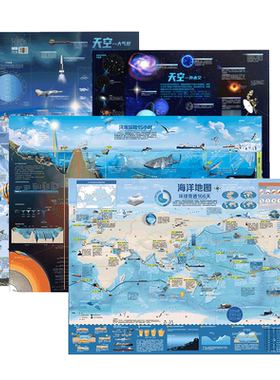 天空海洋地图儿童科普地图