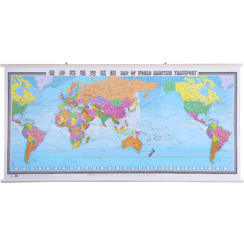 2.26米x1.1米世界海运交通图