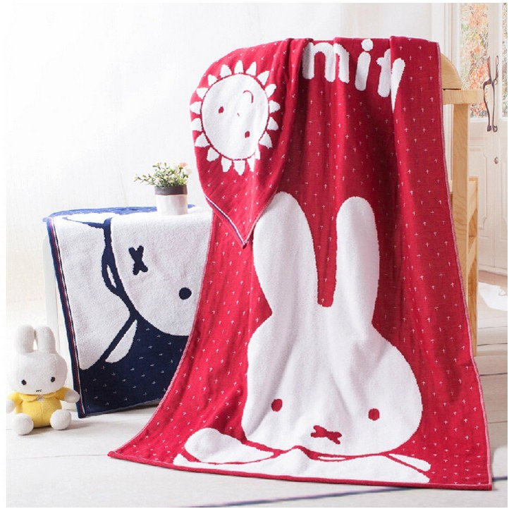 金号浴巾纯棉纱布情侣成人吸水柔软卡通儿童通用洗澡大浴巾双层