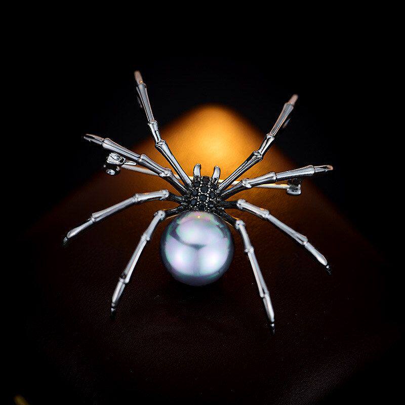 礼物配新款韩国女蜘蛛时尚男女胸花女锆石饰品批发黑个性胸针