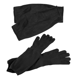 云锦钢丝防割护臂护袖防砍防刺防刀防身护具护腕护手护臂防割手套