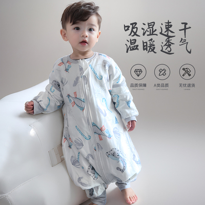 春夏纱布神器四季通用婴儿睡袋