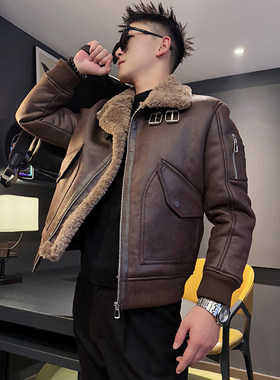 矮个子小码冬季保暖加绒外套男重磅工装皮毛一体上衣S号XS155棉衣