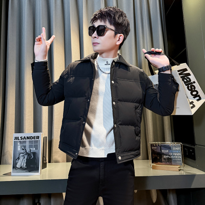155矮个子小码男装冬季加厚棉服S号XS码修身短款棉袄加厚保暖棉衣