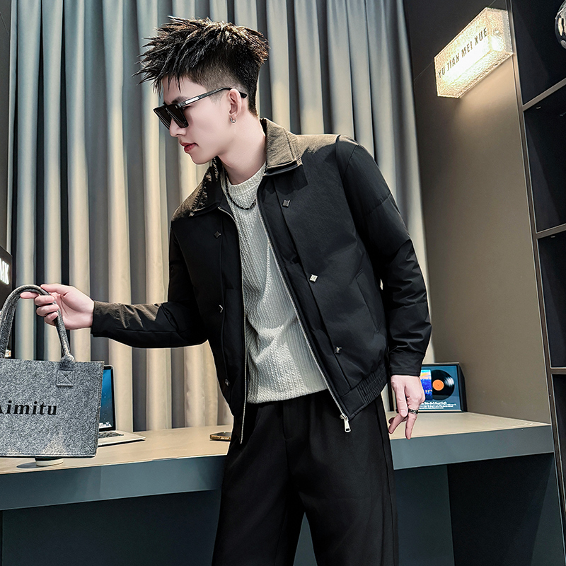 小个子男士立领棉衣冬季加厚短款