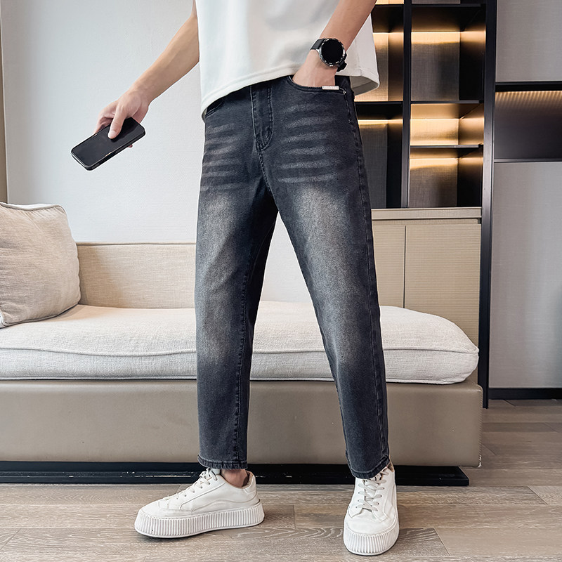 XS码小码男装牛仔裤男装秋冬小脚修身显瘦矮个子直筒裤子26码长裤