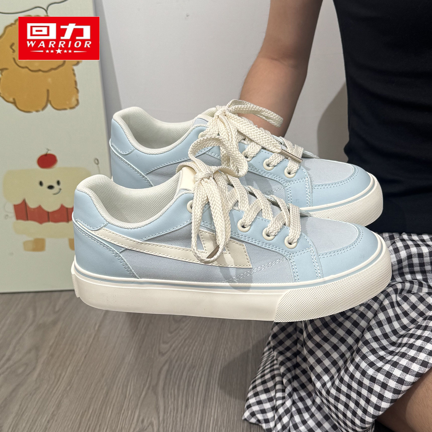 回力帆布鞋低帮休闲学生运动鞋