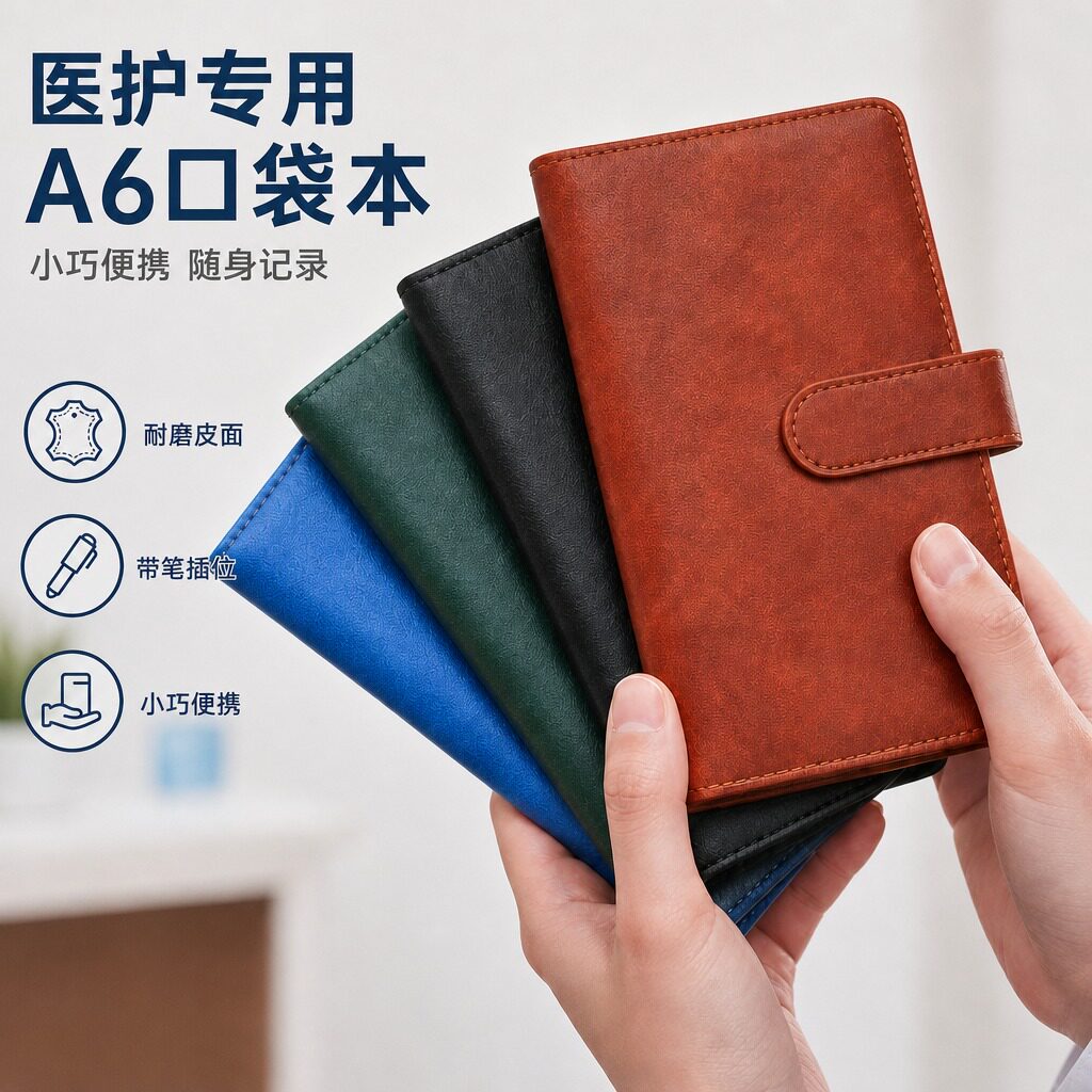 医护工作白大褂a6小本子定制图片