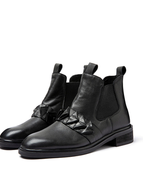 清仓不退可换码168包邮真皮折纸厚底马丁靴复古英伦风切尔西短靴