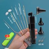 专业采耳手灯采耳工具采耳灯手握式 充电USB可视掏耳神器掏朵套装