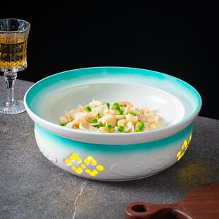 酒店明炉餐具陶瓷酒精蜡烛保温加热菜盘子汤盘商用粤菜私房菜餐具