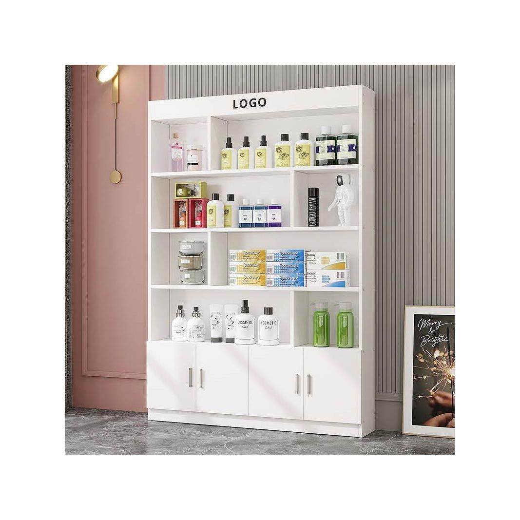 化妆品展示柜美容院产品柜子美妆货架展示架理发样品陈列店铺货柜