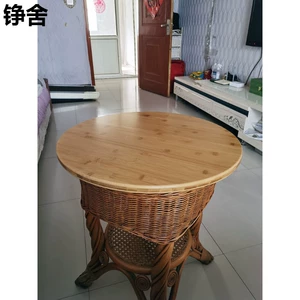 [实木圆桌面板圆形饭桌子圆餐桌面台家用圆台面子大圆板单独园定制]