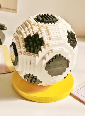 足球周边小颗粒积木拼装模型玩具体育球迷纪念品拼图装饰男生礼物