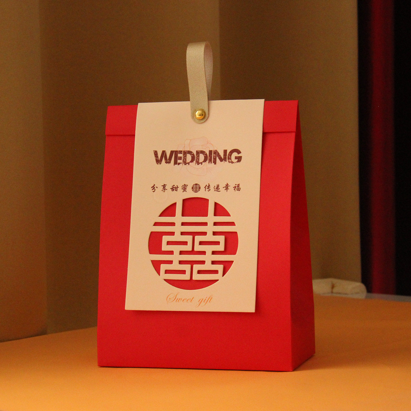 新款中式结婚喜糖盒高级感大号容量半成品不含糖伴手礼喜糖包装盒