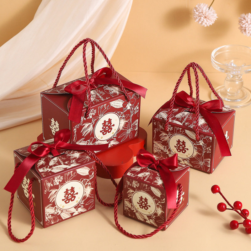 2026新款结婚喜糖盒子中式婚礼糖果包装盒创意礼品盒空盒超大号