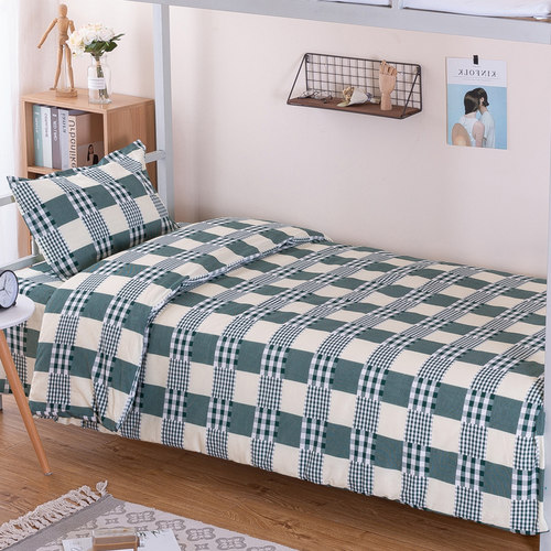 纯棉学生宿舍床单被套三件套促销