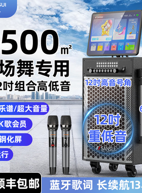 山水TD128/122广场舞音响显示屏幕户外家庭k歌音箱一体机2026新款