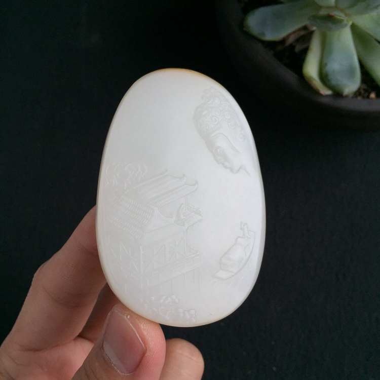 山料观音男女款玉石吊坠