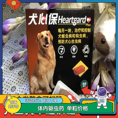 犬心保大型犬体内驱虫药宠物萨摩耶金毛蛔虫心丝虫狗狗HEARTGARD