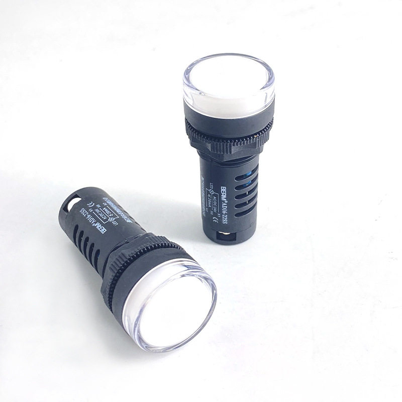 BERM/贝尔美AD16-22SS红绿LED双色电源信号灯22MM工作指示24v220v