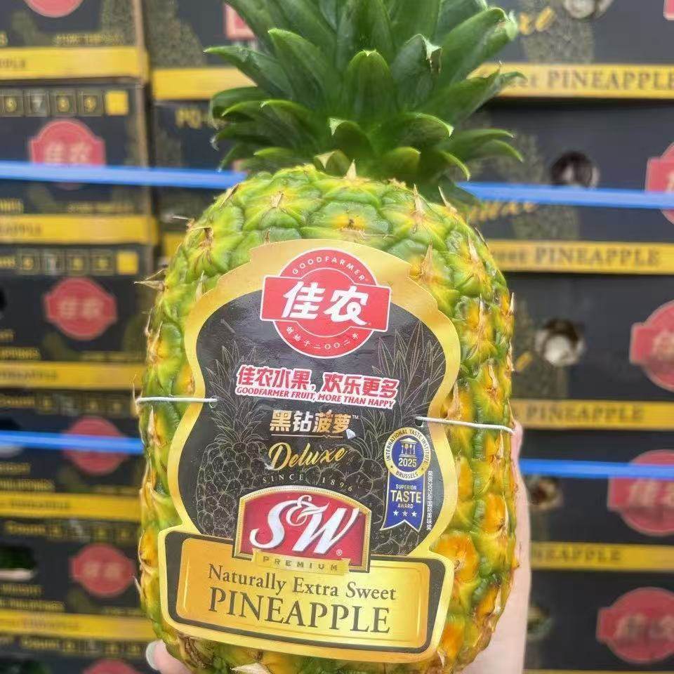 现货菲律宾佳农SW黑钻凤梨 7斤2个装大果无眼凤梨甜度高发顺丰