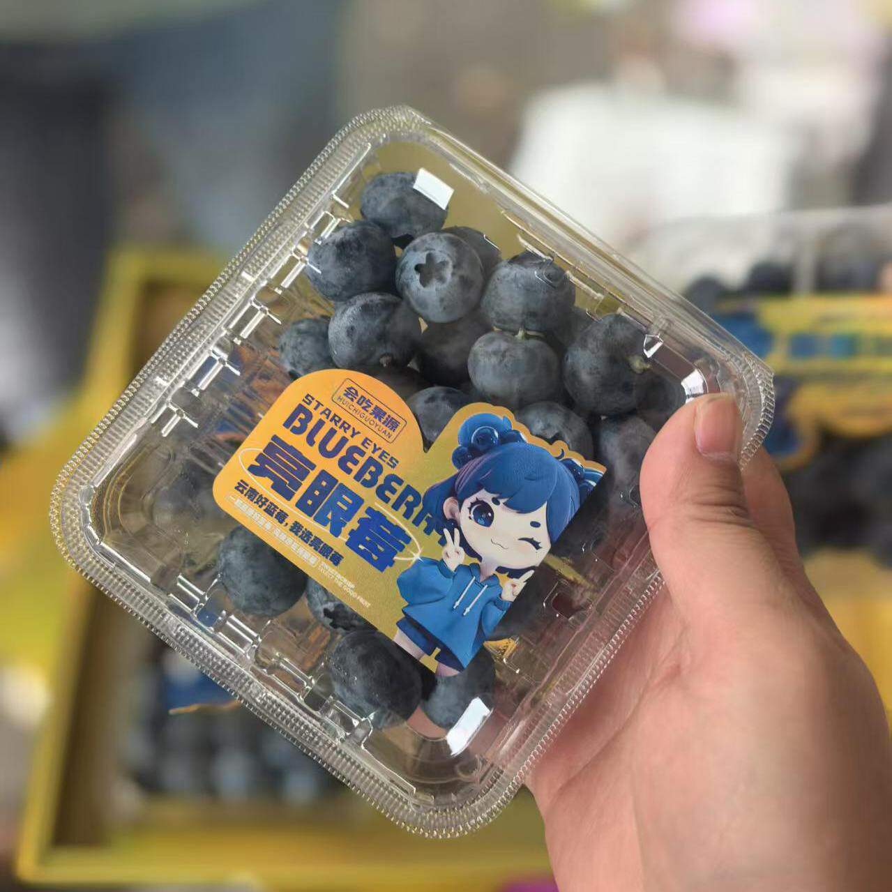 当季亮眼莓云南蓝莓鲜果 125g/盒新鲜花香蓝莓新鲜蓝莓发顺丰