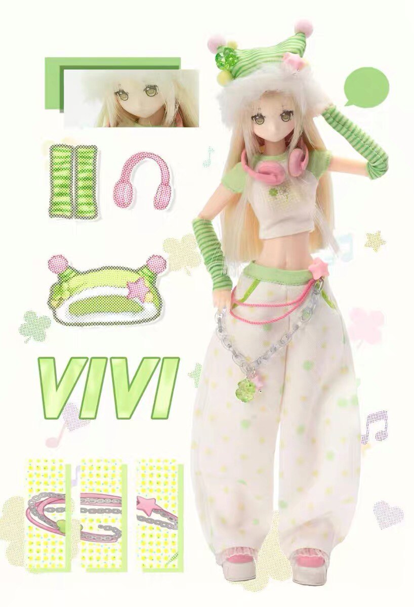 thumbnail for [The first batch] genuine hybrid angel special six hair transplant bjd trendy play action doll MJD figure ornament gift