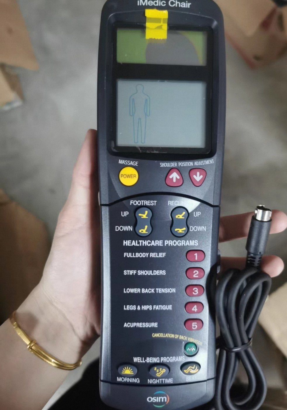 原装进口OSIM傲胜 iMedick Chair按摩椅 OS-757IV遥控器