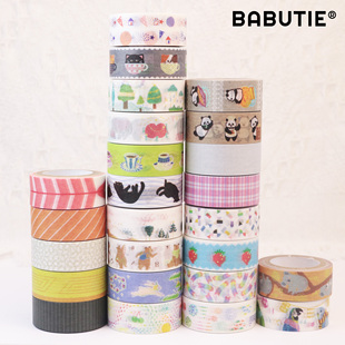 鱼腥草文化第四弹手账熊猫厨师寿司店和纸胶带定做满8.8元 包邮