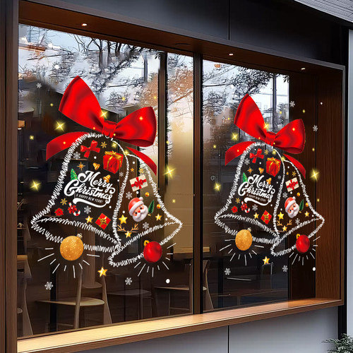 圣诞节贴纸玻璃门贴橱窗装饰
