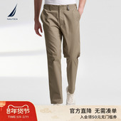 NAUTICA PO4320 透气舒适棉纺带弹宽松休闲长裤 诺帝卡男装 春秋款
