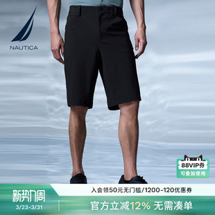 诺帝卡黑帆男装 短裤 夏季 五分裤 BB3229 弹力清凉时尚 NAUTICA