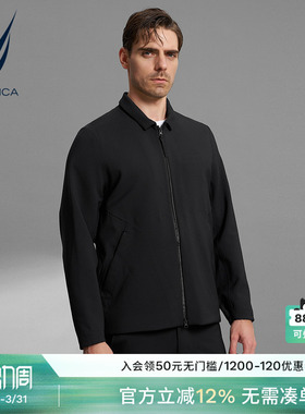NAUTICA/诺帝卡黑帆男装秋冬3D羽绒透气衬衫夹克JB3308