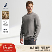 可机洗绵羊毛混纺柔软舒适秋冬款 NAUTICA 诺帝卡男装 毛衣SO4303
