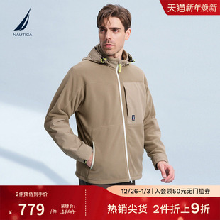 Recycle纱线保暖摇粒绒卫衣外套KS3405 冬季 NAUTICA 诺帝卡男装