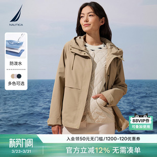 防泼水保暖棉里三合一厚外套53JO03 冬季 NAUTICA 诺帝卡女装