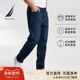 NAUTICA PO4300 舒适牛仔长裤 诺帝卡男装 秋冬磨毛带弹休闲时尚