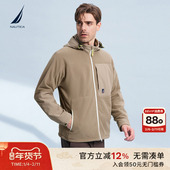 冬季 NAUTICA 诺帝卡男装 Recycle纱线保暖摇粒绒卫衣外套KS3405