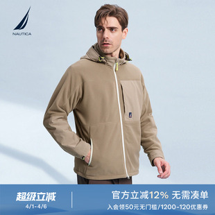 冬季 Recycle纱线保暖摇粒绒卫衣外套KS3405 诺帝卡男装 NAUTICA