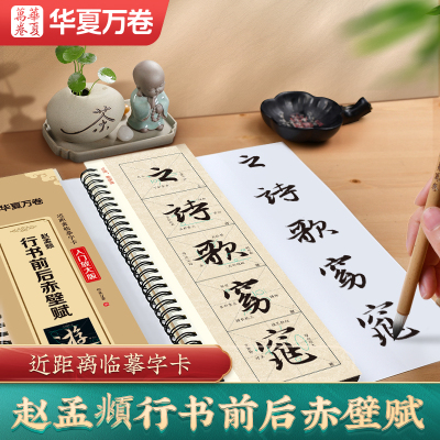 赵孟俯前后赤壁赋行书字帖临摹卡
