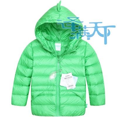 儿童羽绒服冬季轻薄款幼童羽绒服男女幼童恐龙款可爱羽绒外套上衣
