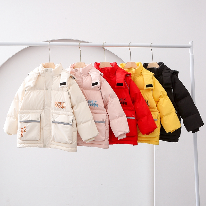史努比儿童加厚羽绒服2022冬季新款男小童女童羽绒上衣童装羽绒服