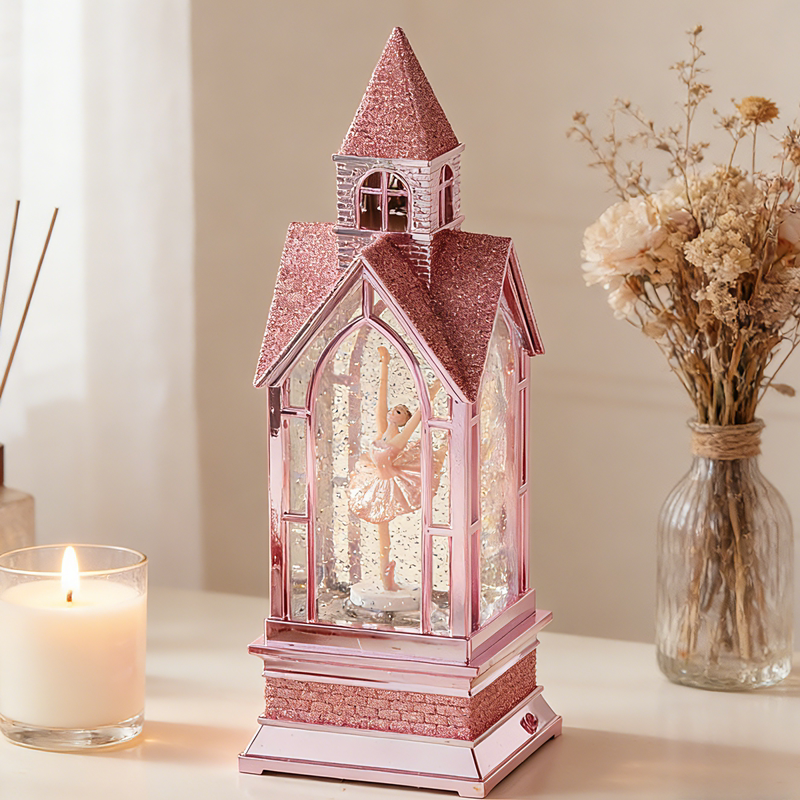 八音盒芭蕾舞女孩音乐盒旋转10岁儿童生日礼物水晶球摆件跳舞舞蹈