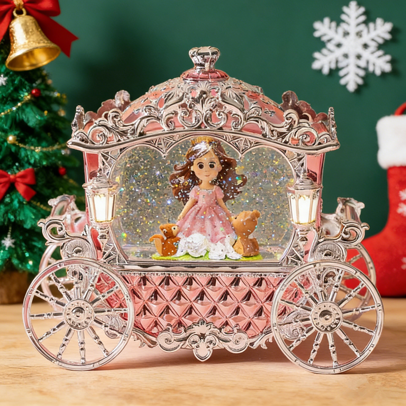 新年飘雪八音盒鸟之诗水晶球儿童女孩生日礼物摆件旋转木马音乐盒,家居饰品,音乐盒,淘宝优惠券,粉丝福利购,淘宝优惠卷